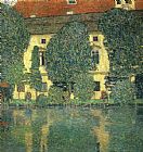 Gustav Klimt Canvas Paintings - Schloss Kammer on the Attersee